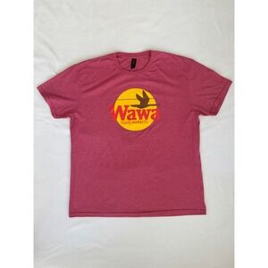 Wawa Food Markets Men's XL Soft Red Vintage Style Flying Goose Logo T-shirt